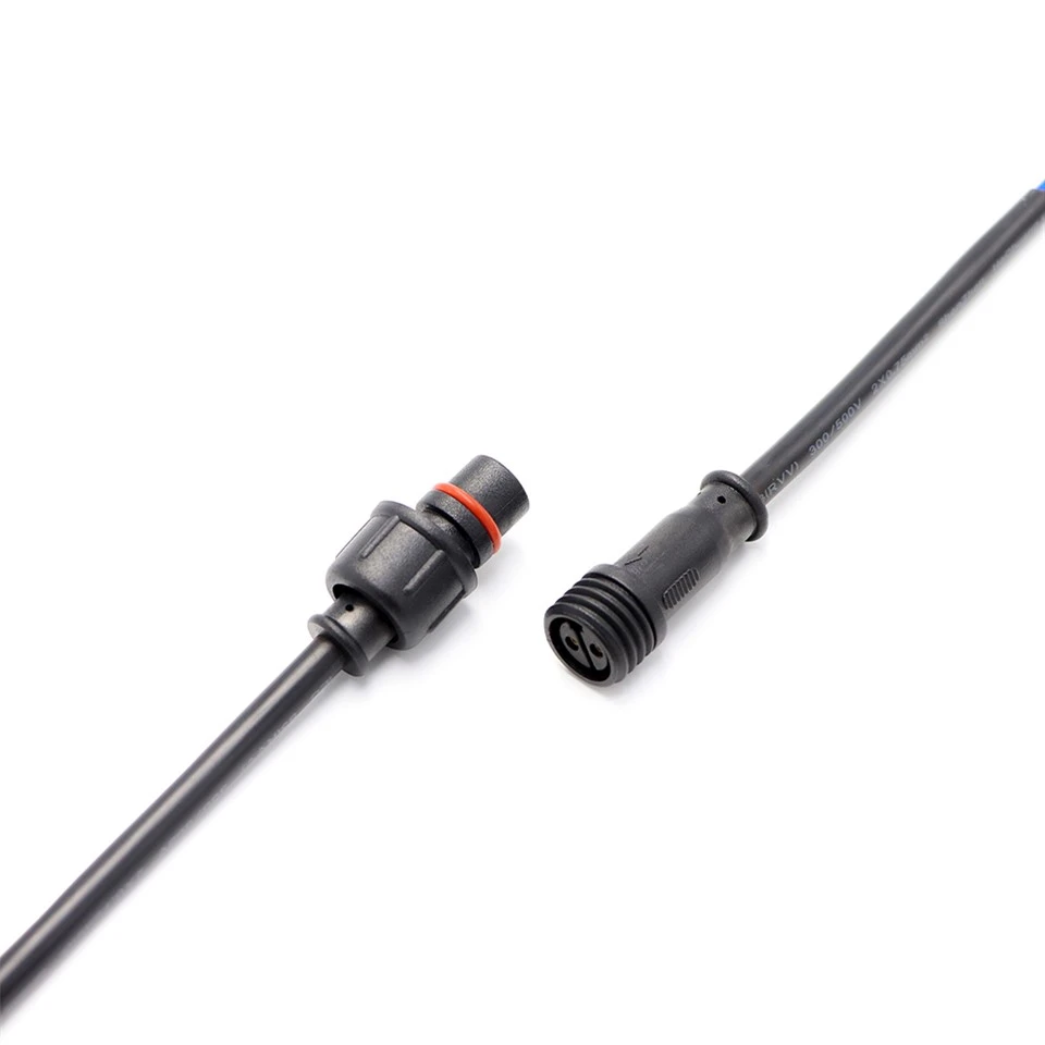 M14 2 Pin Konektor Tahan Air Berulir IP67